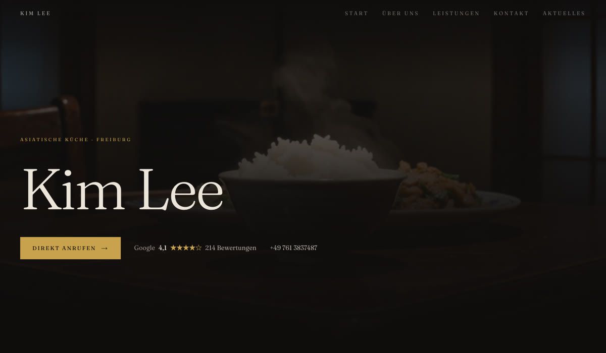 Vorschau der Website für Kim Lee
