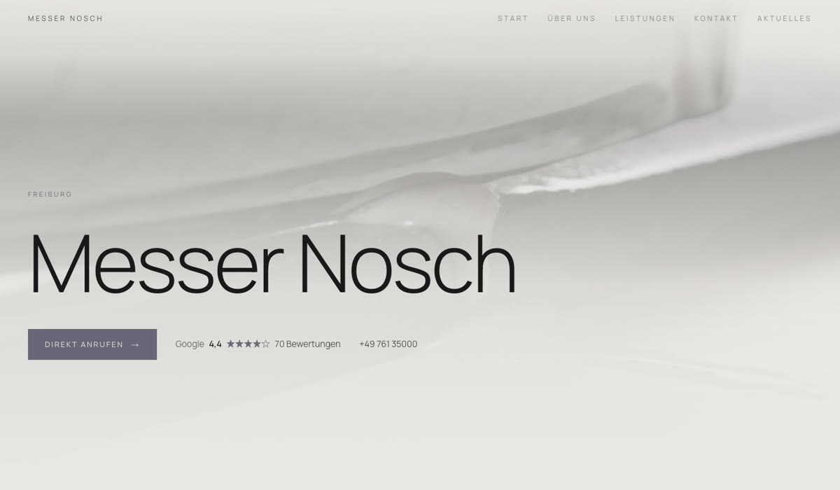 Vorschau der Website für Messer Nosch