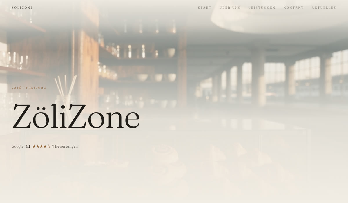 Vorschau der Website für ZöliZone